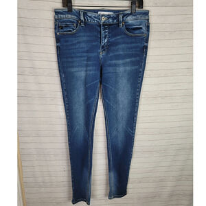 KANCAN MEDIUM DARK WASH SKINNY JEANS, SZ 29